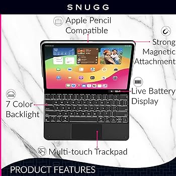 Amazon.com: Snugg iPad Pro 13 Case with Keyboard (M4) with